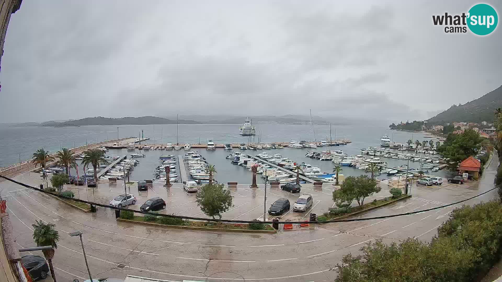 Webcam Orebić Riva – Ferry to Korčula Live