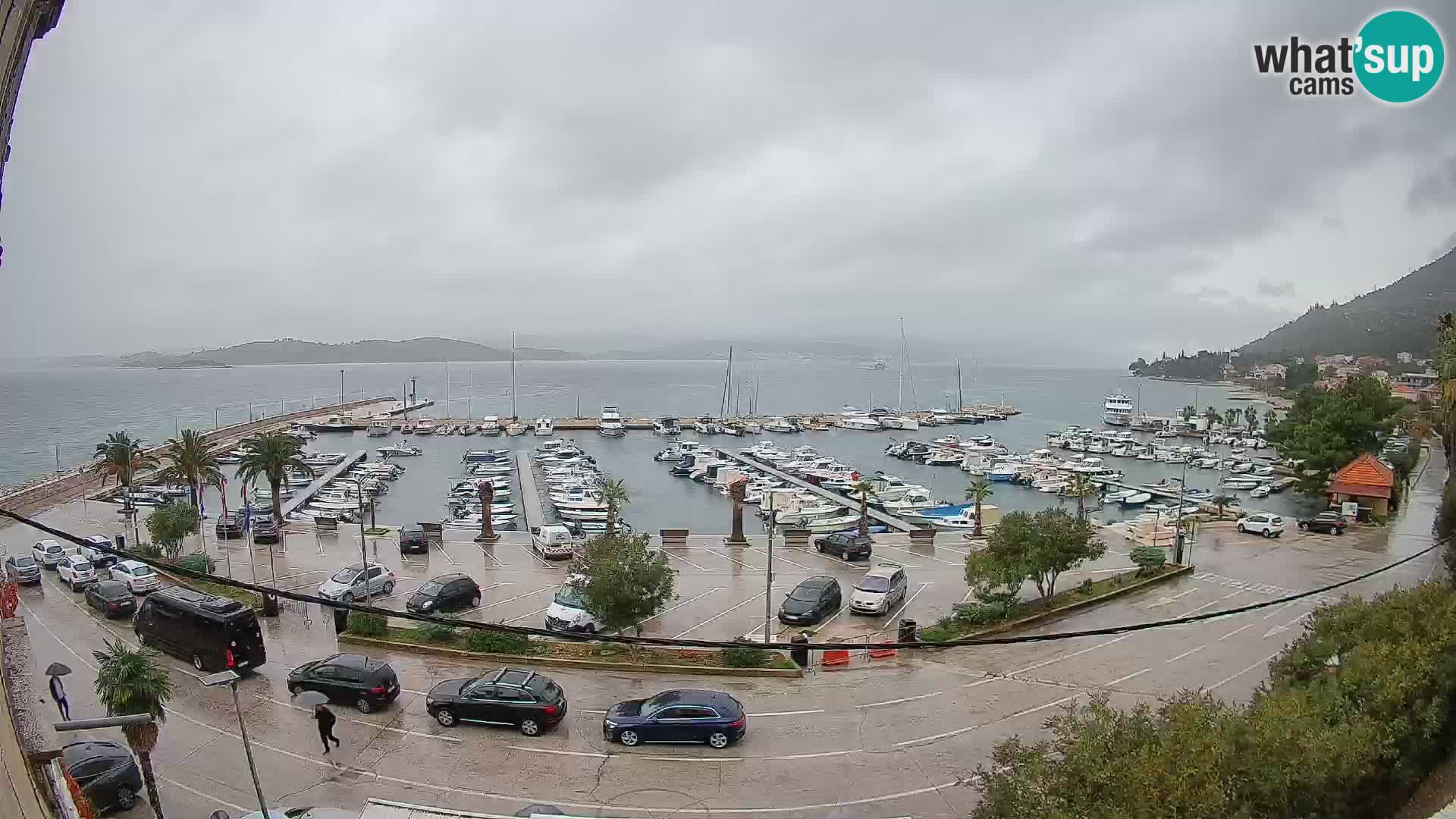 Web kamera Orebić Riva – Trajekt za Korčulu uživo