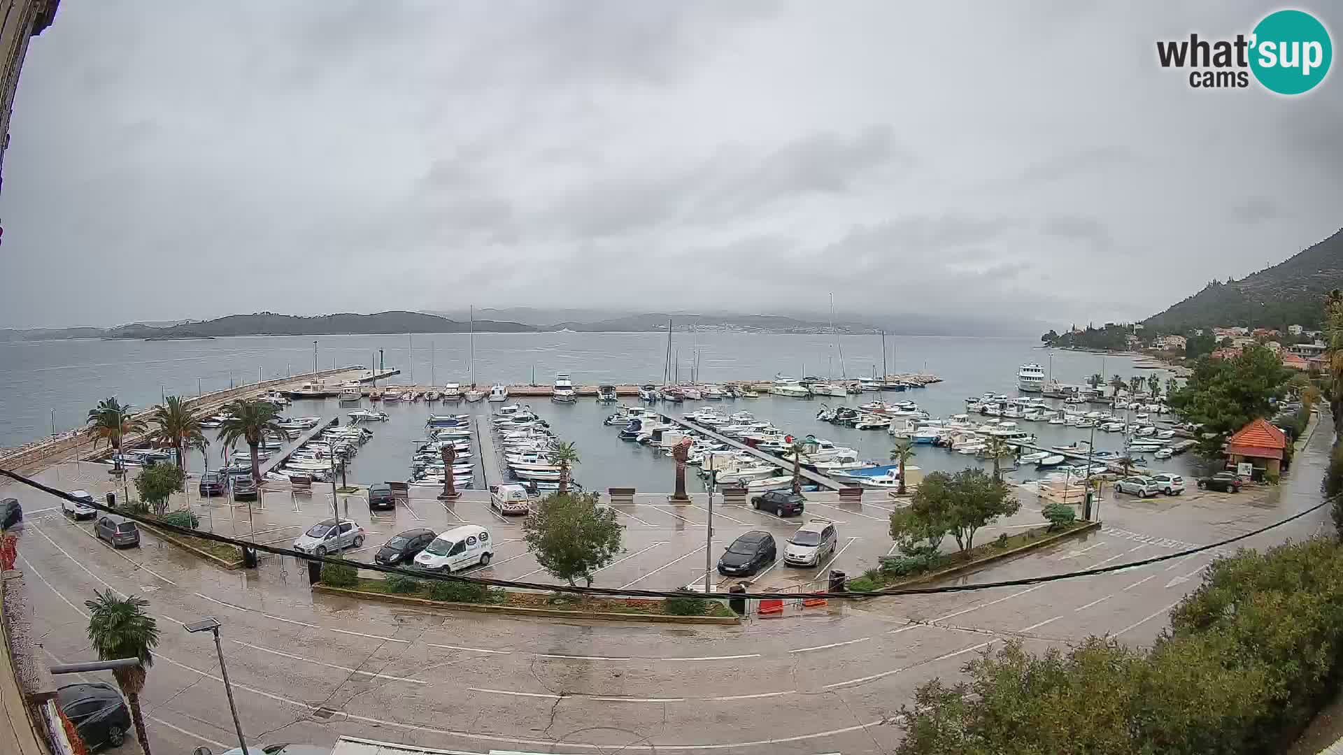 Webcam Orebić Uferpromenade – Fähre nach Korčula Live