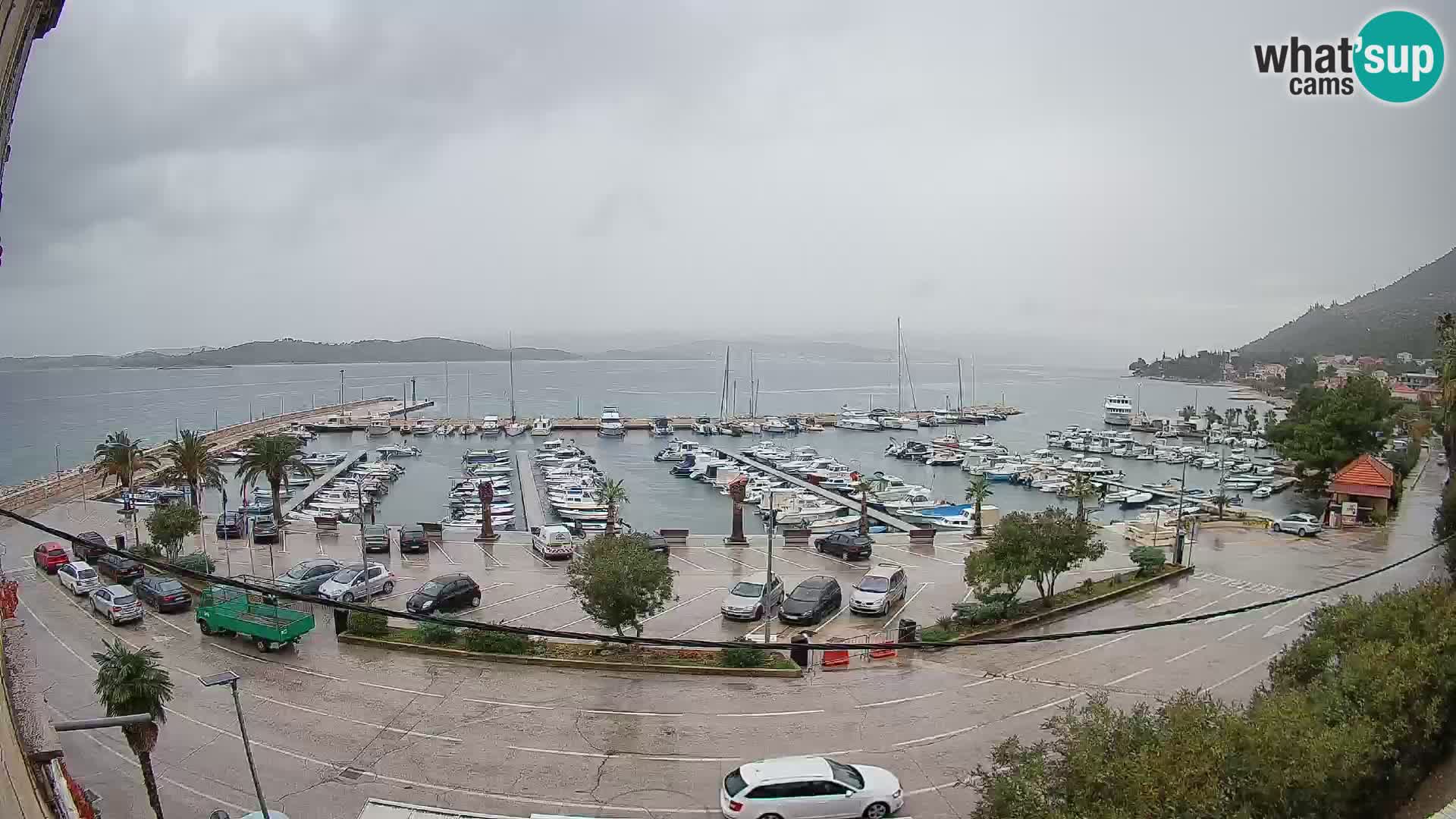 Webcam Orebić Uferpromenade – Fähre nach Korčula Live