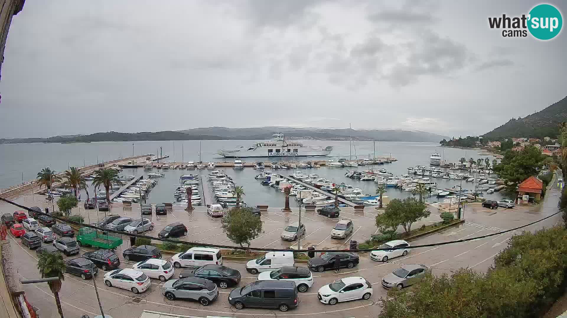 Webcam Orebić Riva – Ferry to Korčula Live