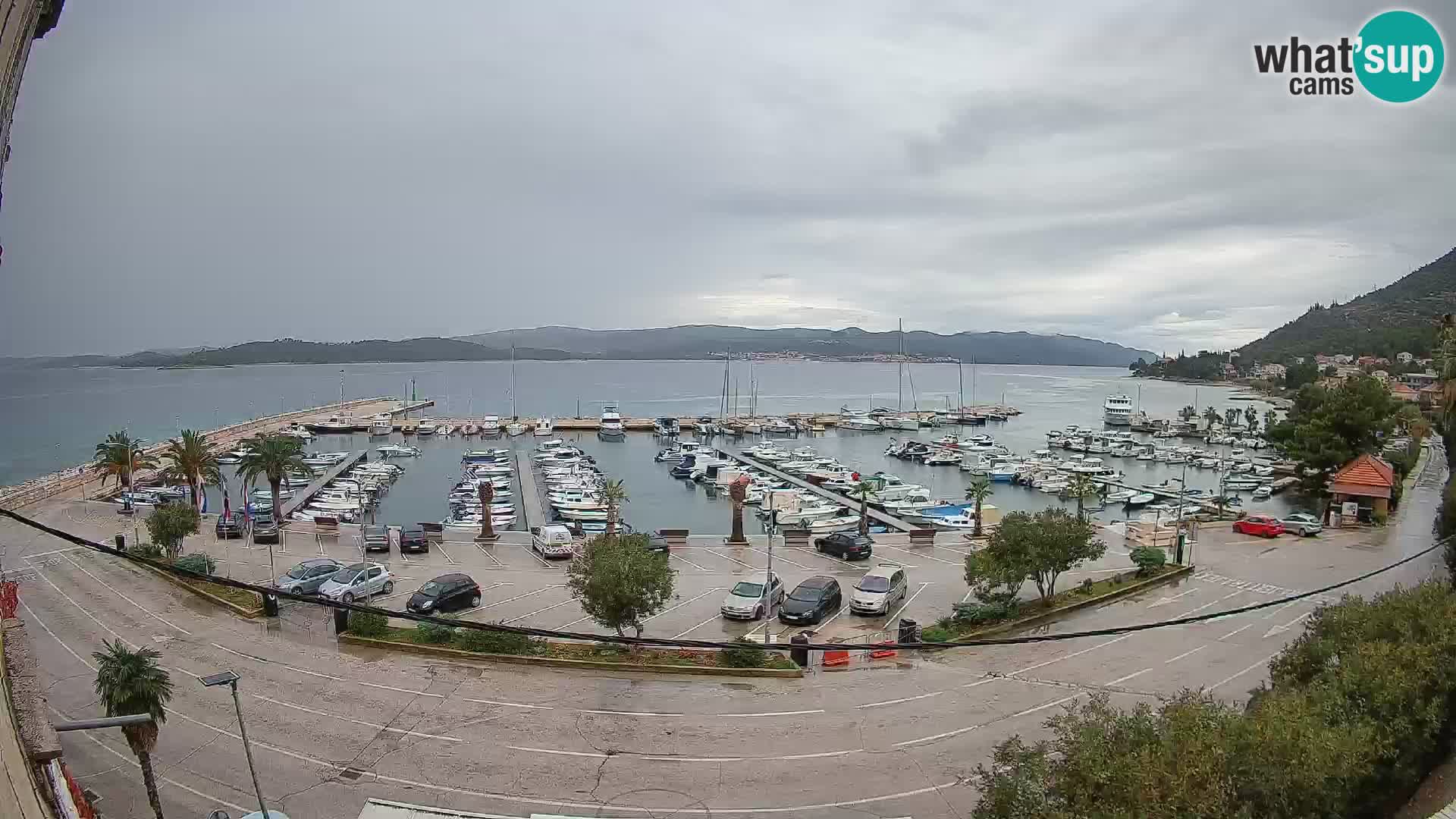 Spletna kamera Orebić Riva – Trajekt za Korčulo v živo