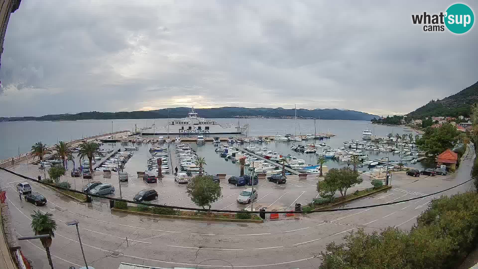 Webcam Orebić Riva – Ferry to Korčula Live
