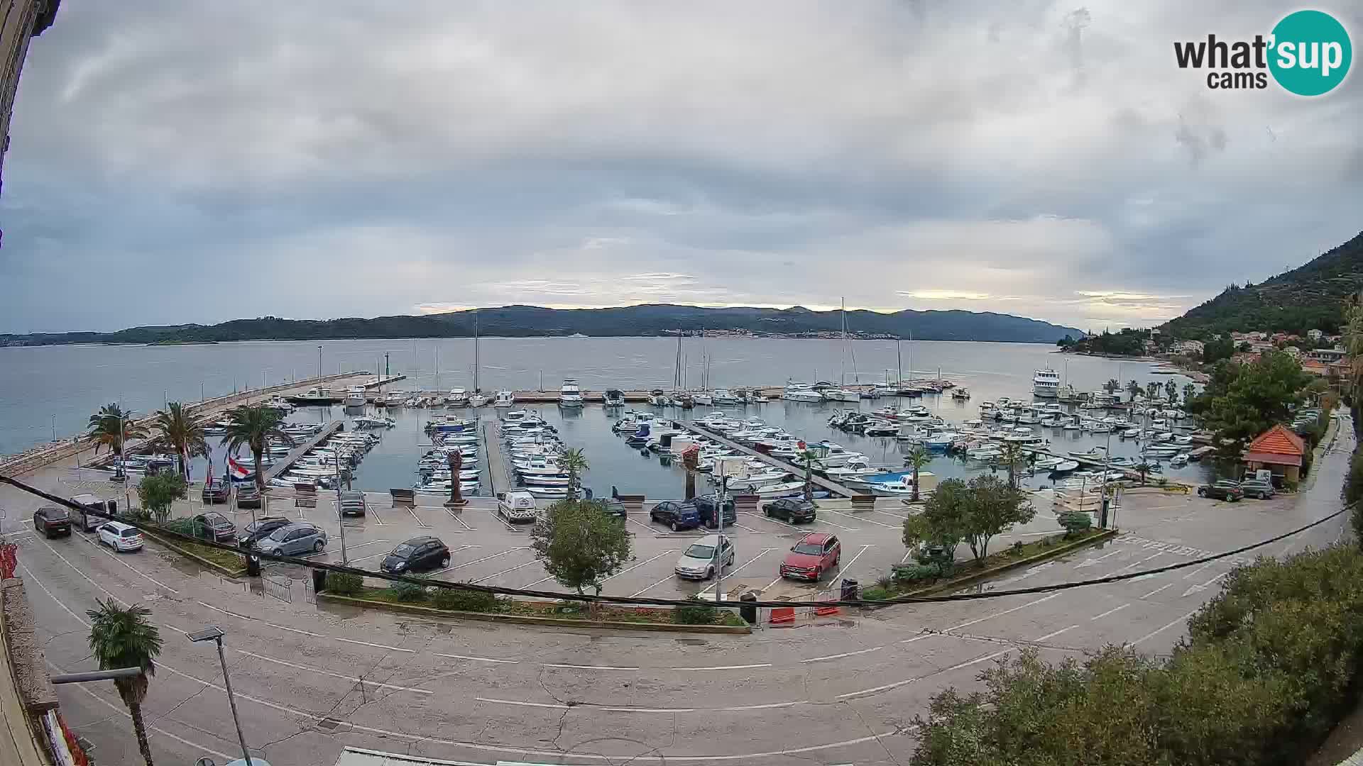 Webcam Orebić Riva – Ferry a Korčula en vivo