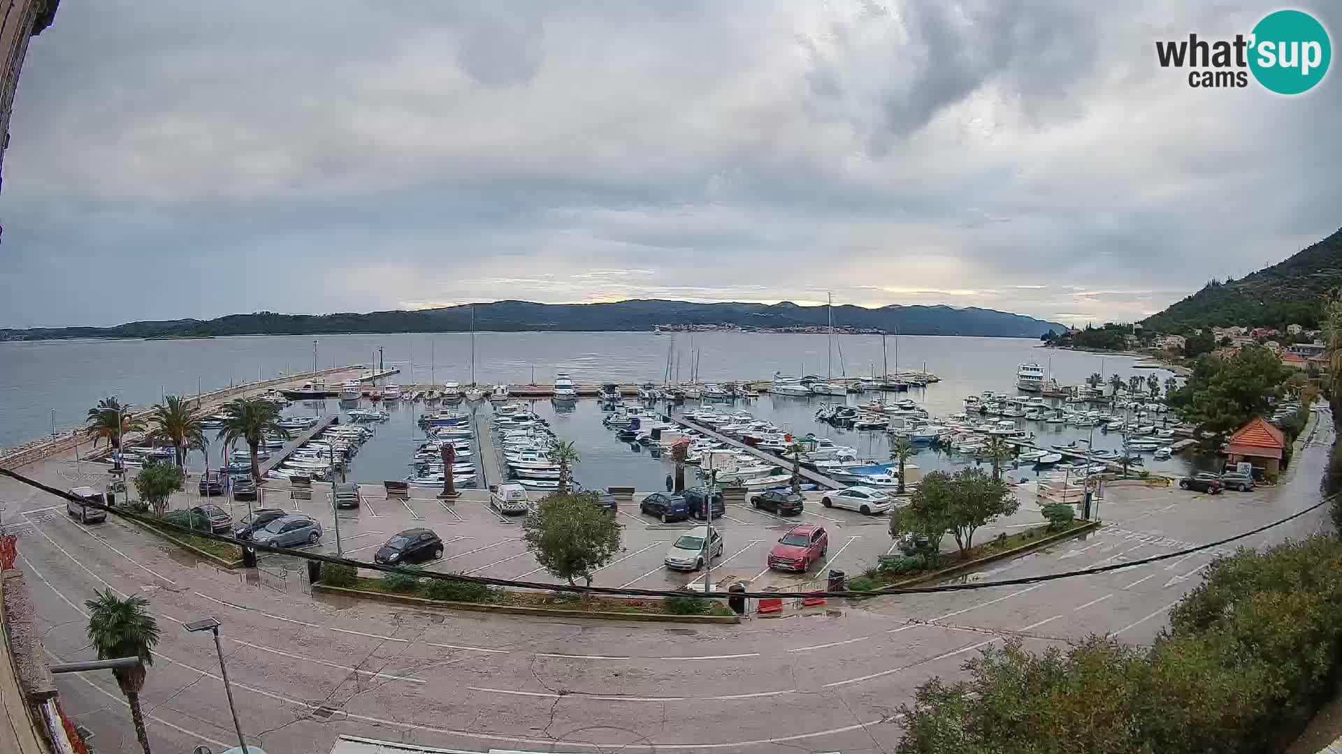 Webcam Orebić Uferpromenade – Fähre nach Korčula Live
