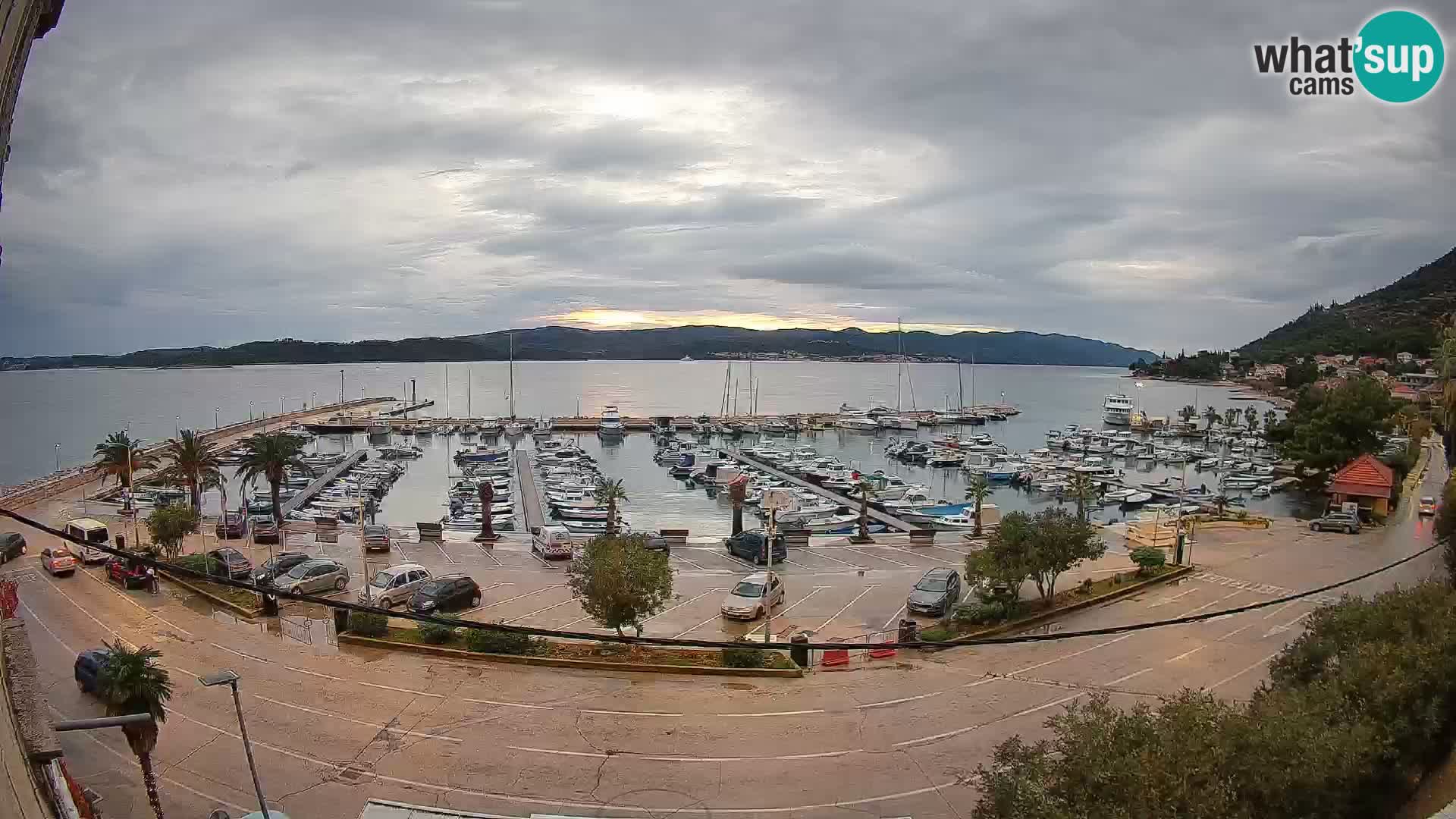 Spletna kamera Orebić Riva – Trajekt za Korčulo v živo