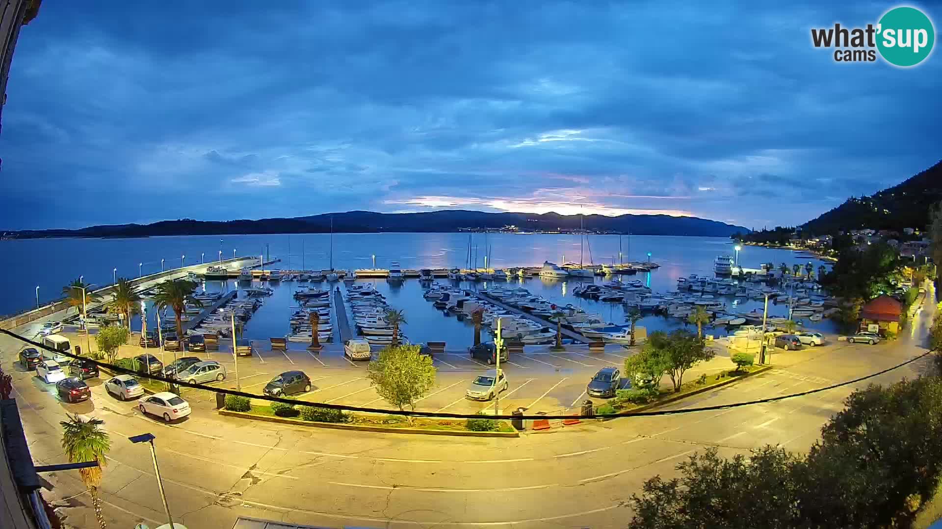 Webcam Orebić Riva – Ferry to Korčula Live