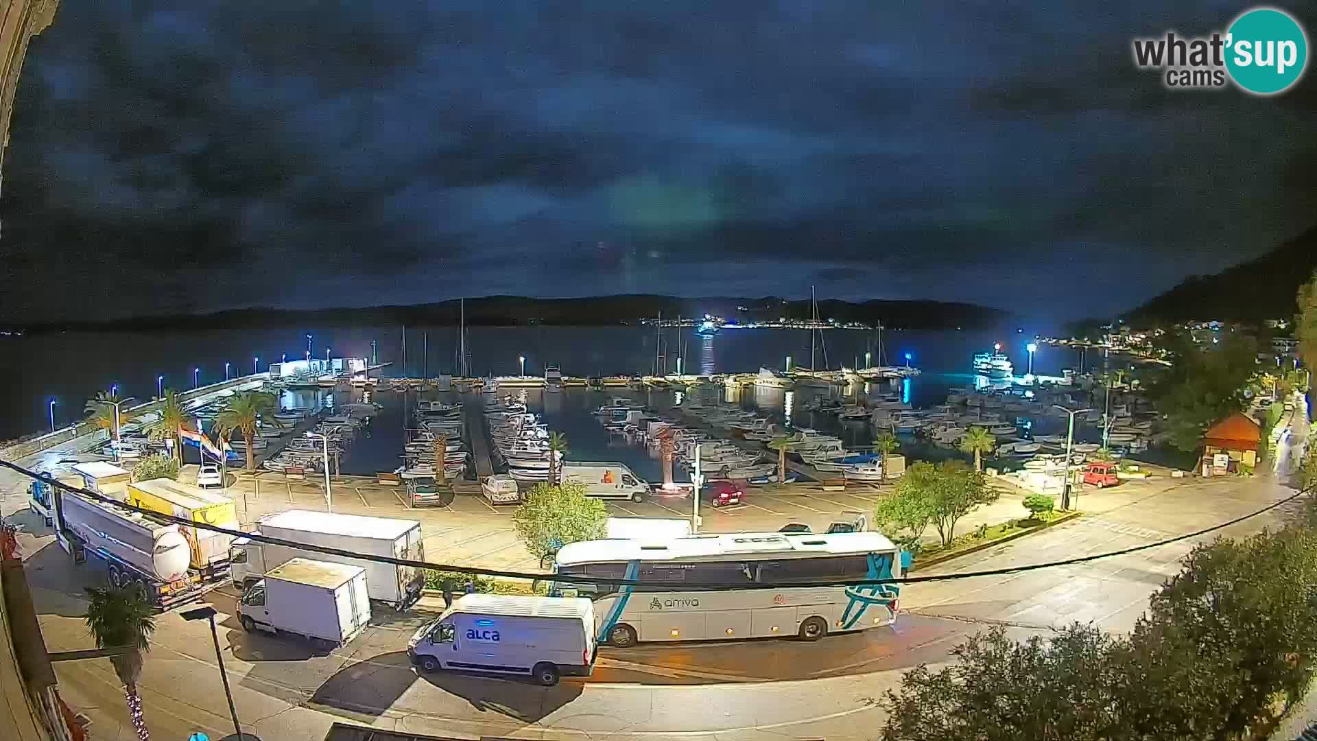 Spletna kamera Orebić Riva – Trajekt za Korčulo v živo