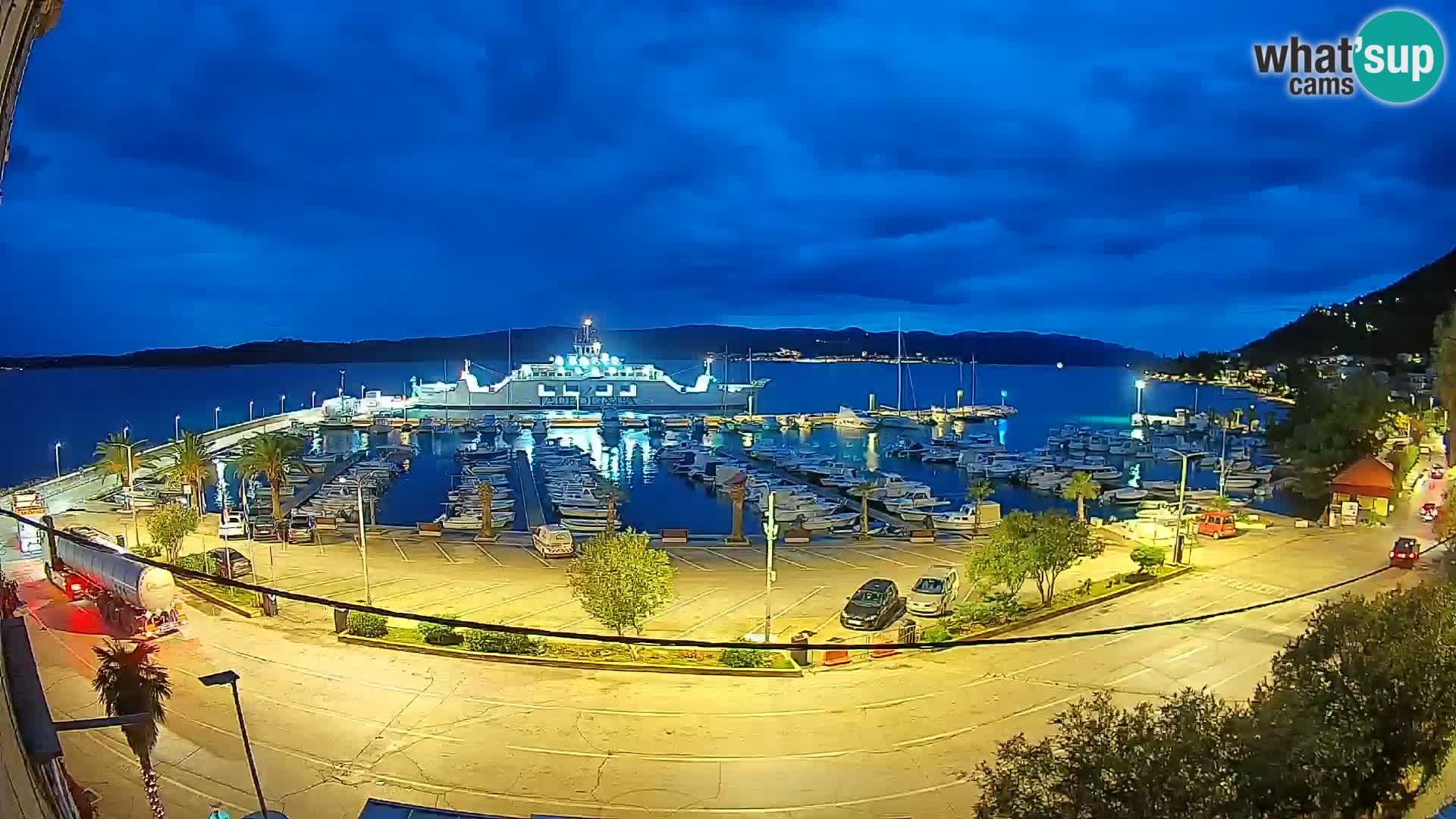Webcam Orebić Riva – Ferry a Korčula en vivo