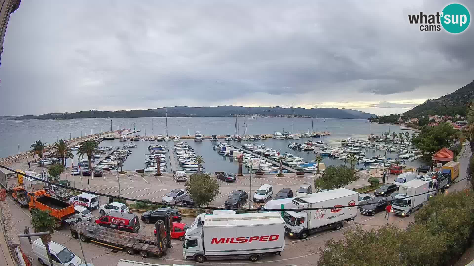 Webcam Orebić Uferpromenade – Fähre nach Korčula Live