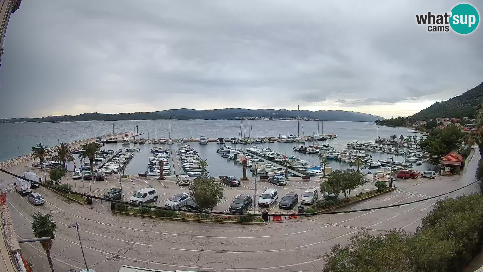Webcam Orebić Riva – Ferry to Korčula Live