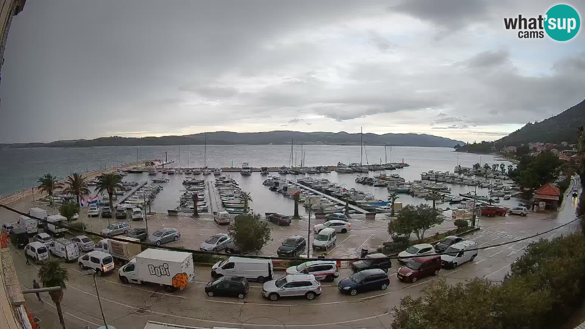 Spletna kamera Orebić Riva – Trajekt za Korčulo v živo