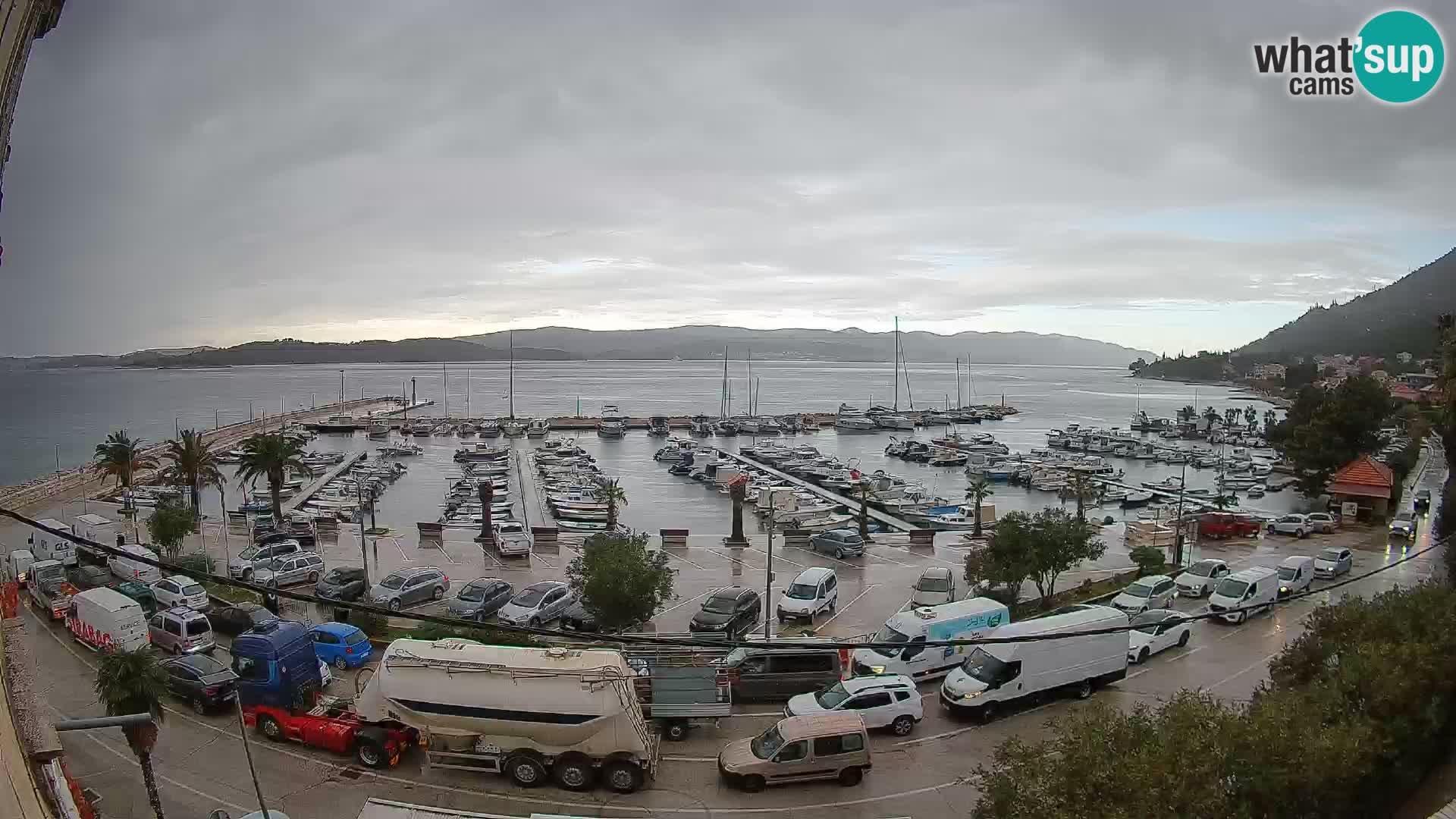Webcam Orebić Riva – Ferry to Korčula Live