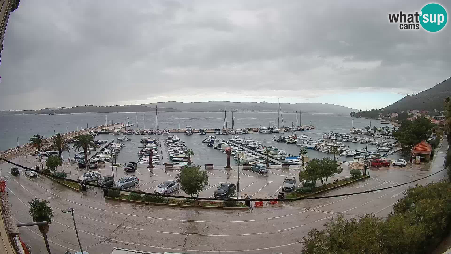 Webcam Orebić Riva – Ferry a Korčula en vivo
