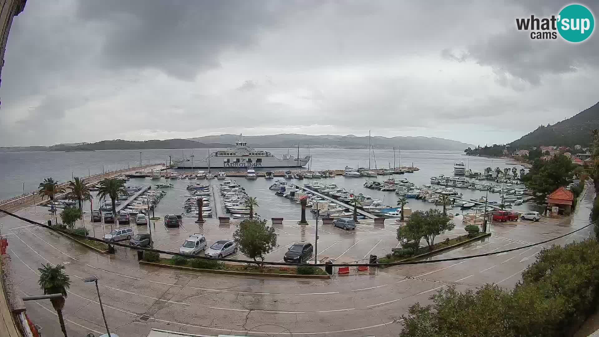 Webcam Orebić Riva – Ferry to Korčula Live
