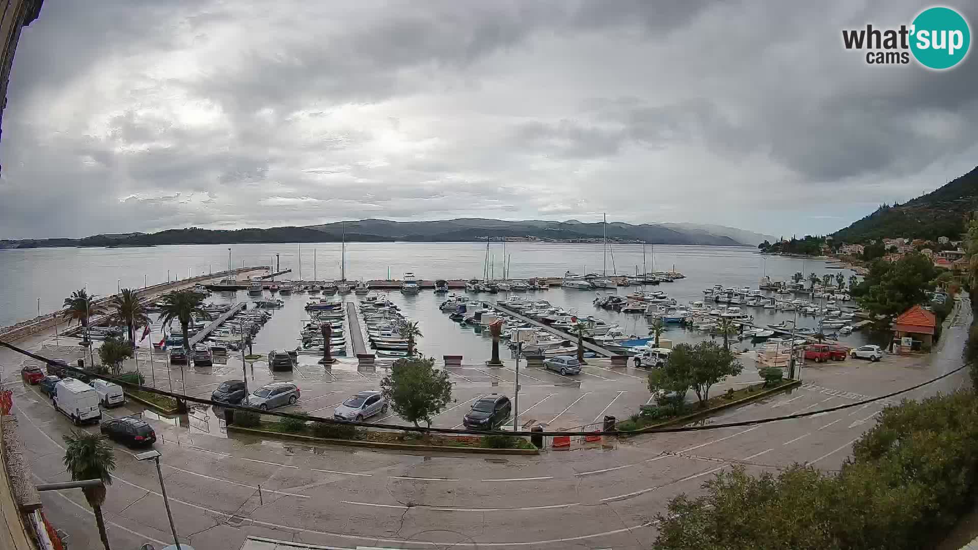 Webcam Orebić Uferpromenade – Fähre nach Korčula Live