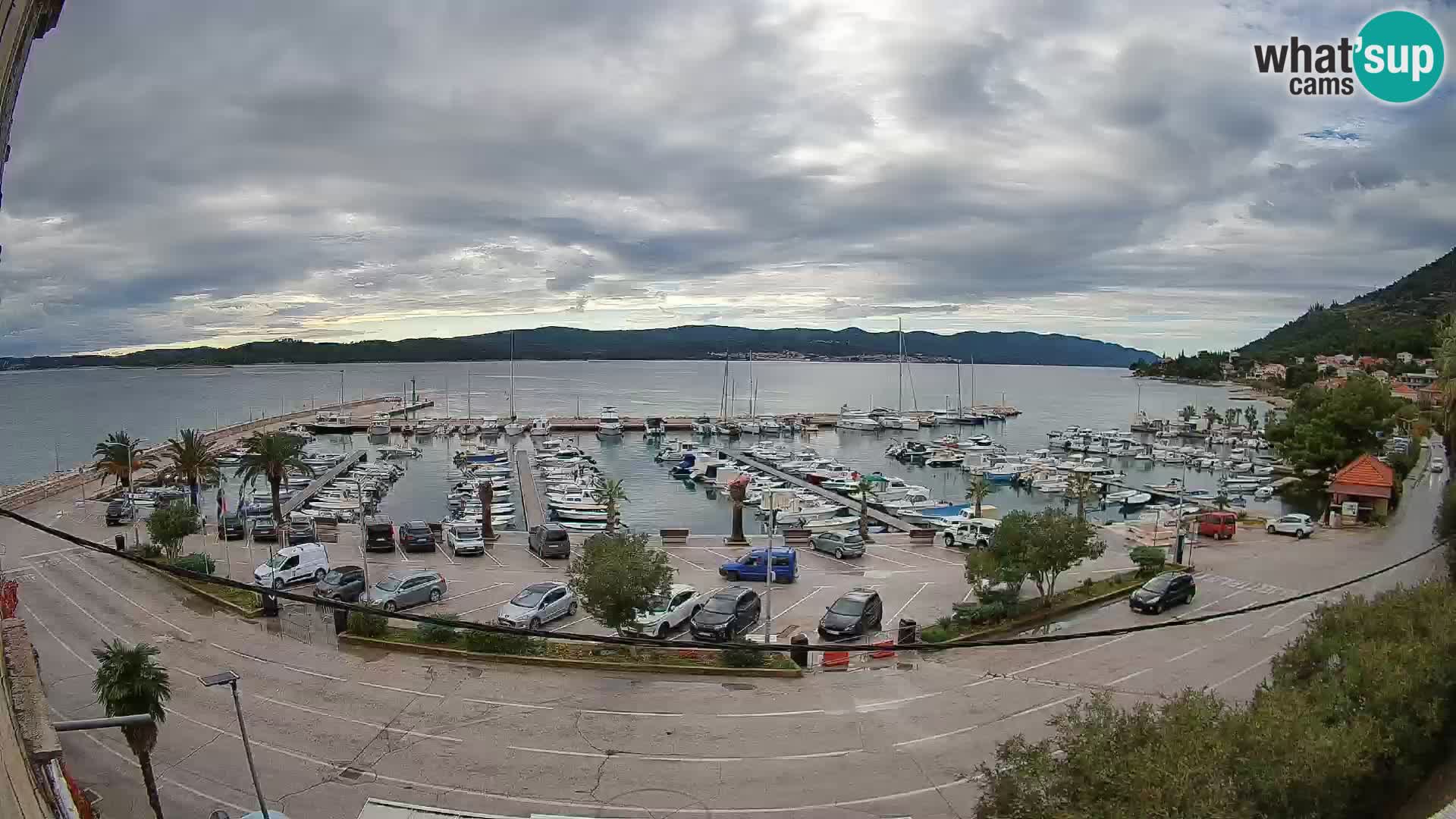 Webcam Orebić Riva – Ferry a Korčula en vivo