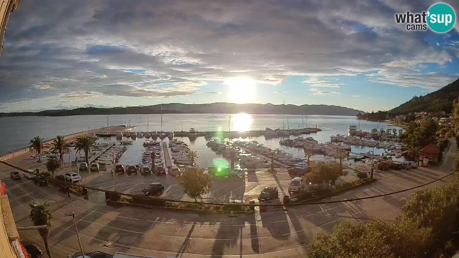 Webcam Orebić Riva – Ferry a Korčula en vivo