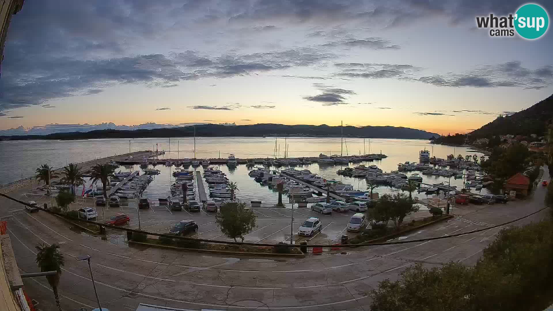 Spletna kamera Orebić Riva – Trajekt za Korčulo v živo