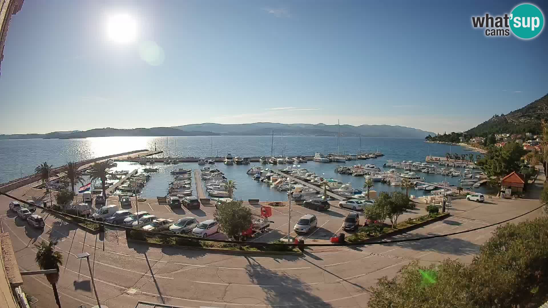 Webcam Orebić Riva – Ferry to Korčula Live