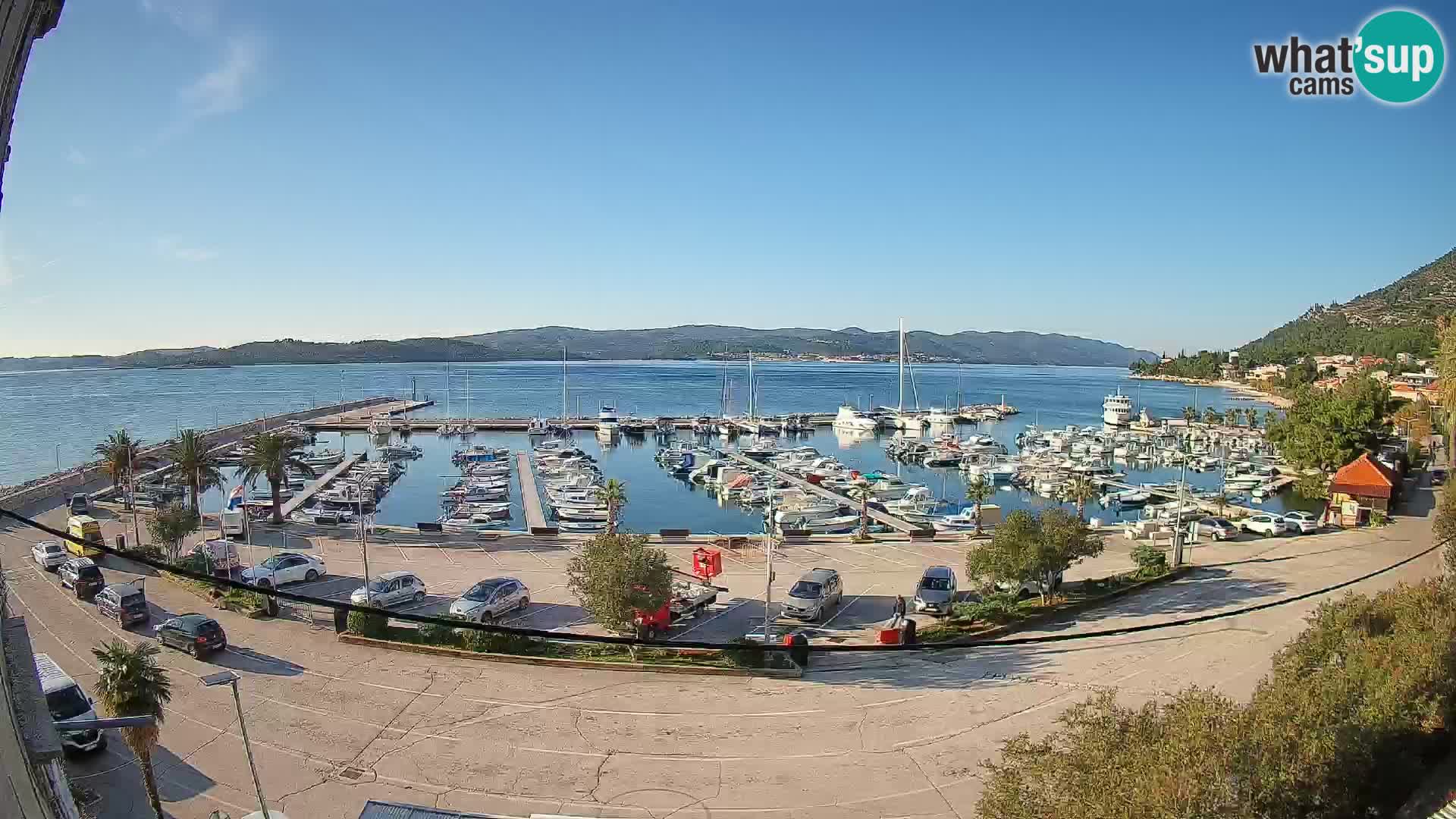 Web kamera Orebić Riva – Trajekt za Korčulu uživo