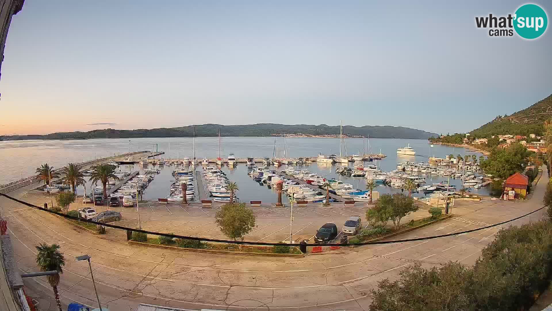 Spletna kamera Orebić Riva – Trajekt za Korčulo v živo