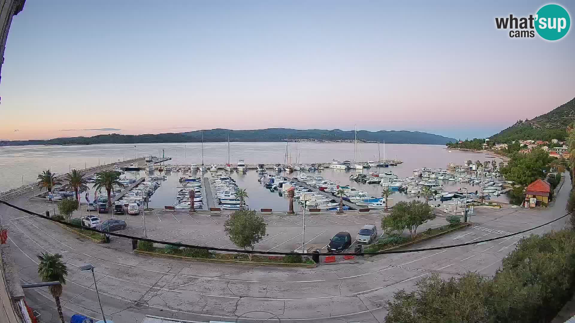 Webcam Orebić Riva – Ferry to Korčula Live