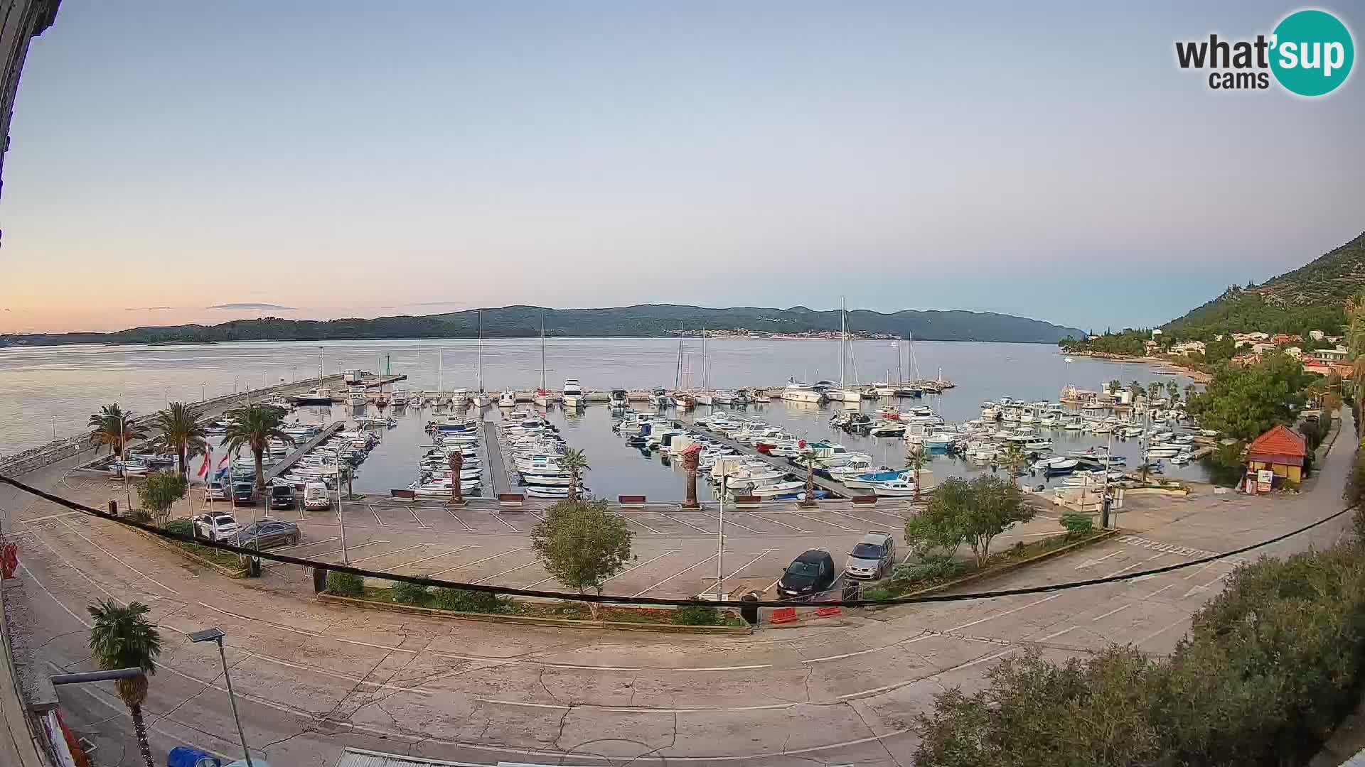 Webcam Orebić Riva – Ferry a Korčula en vivo