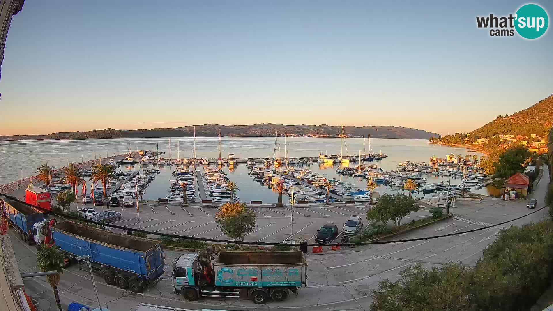 Webcam Orebić Uferpromenade – Fähre nach Korčula Live