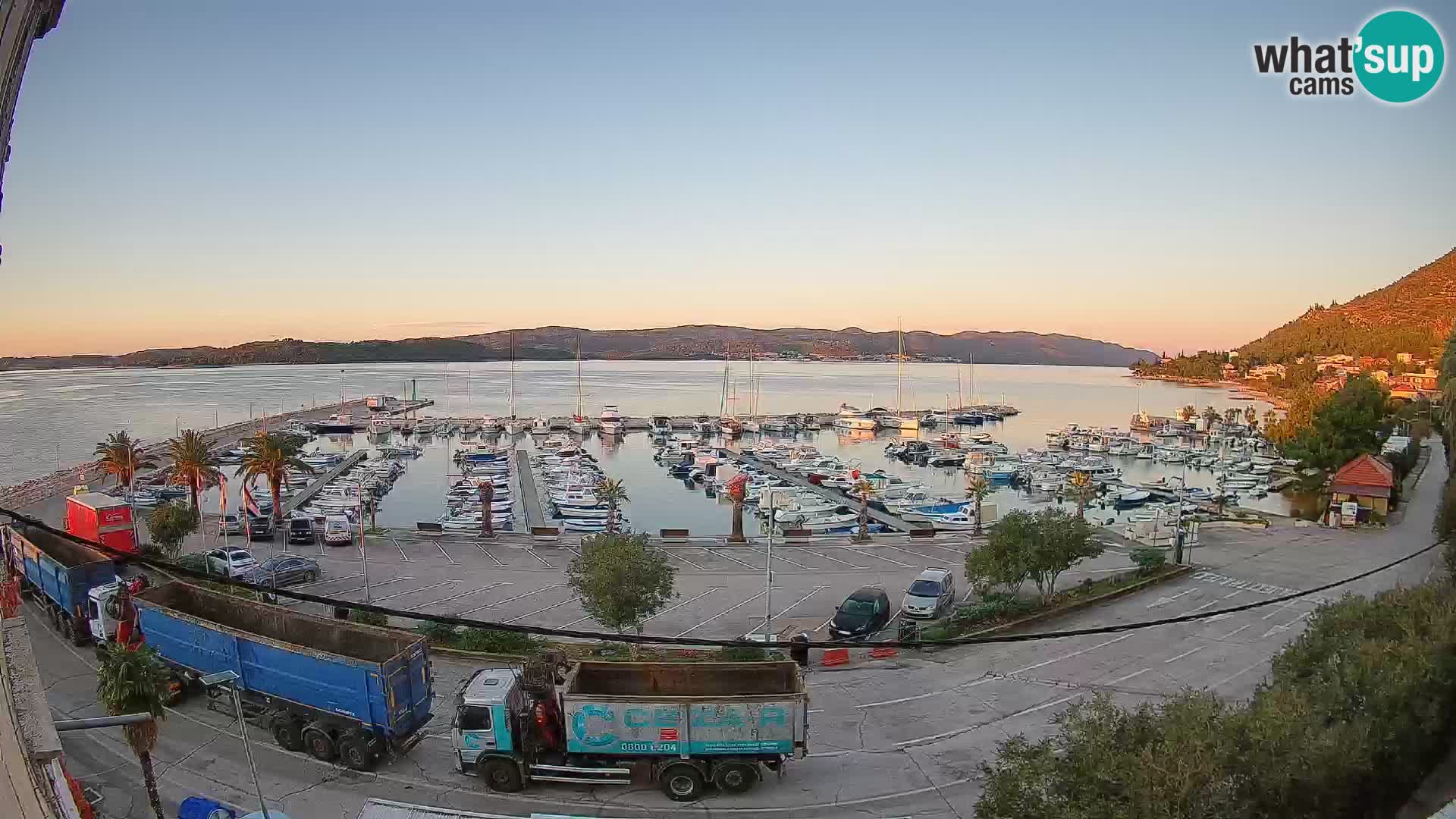 Webcam Orebić Uferpromenade – Fähre nach Korčula Live