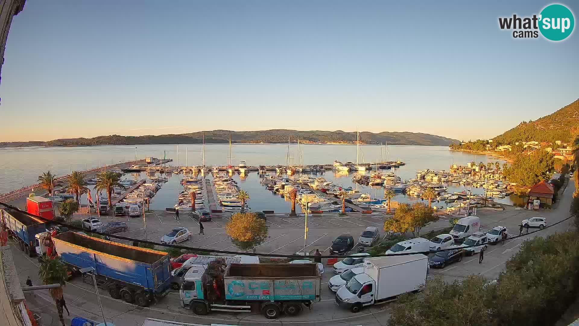 Webcam Orebić Uferpromenade – Fähre nach Korčula Live