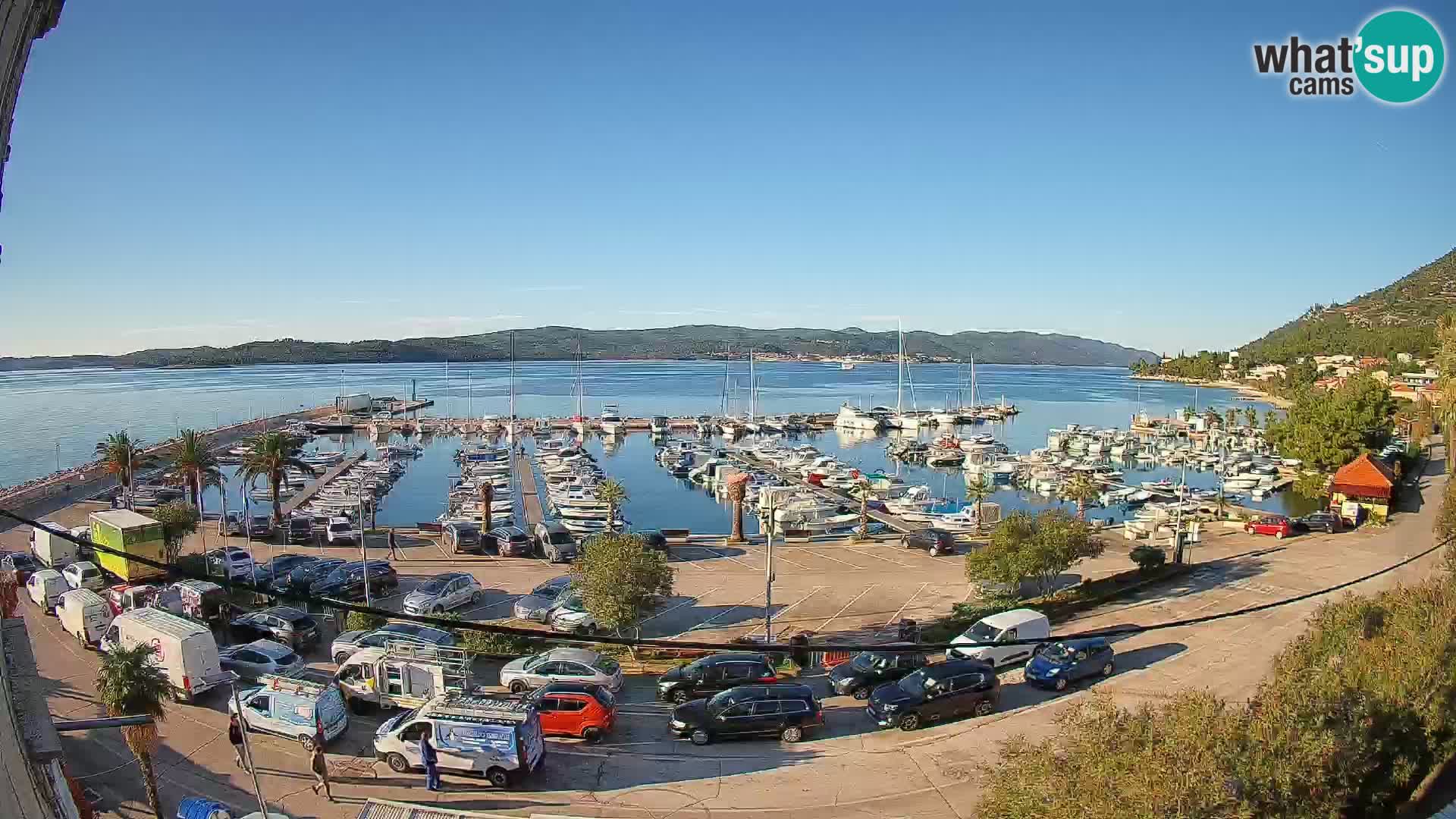 Webcam Orebić Riva – Ferry a Korčula en vivo