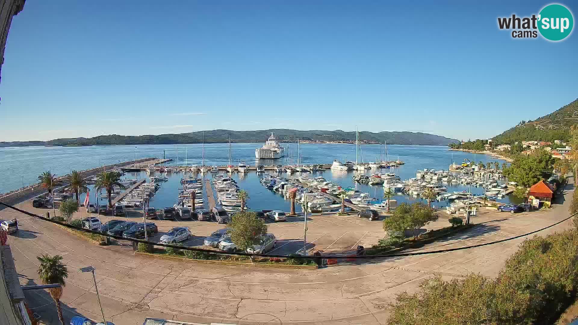 Webcam Orebić Riva – Ferry to Korčula Live