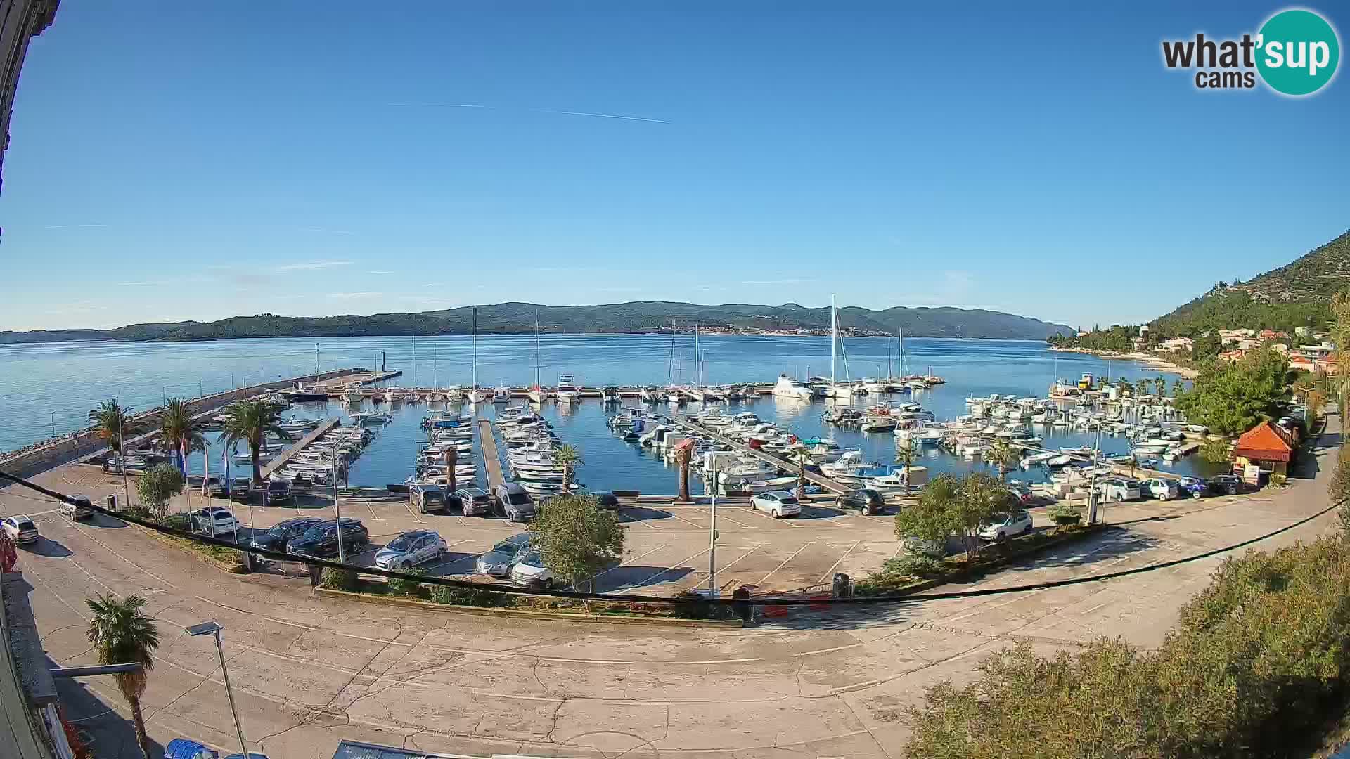 Webcam Orebić Riva – Ferry to Korčula Live