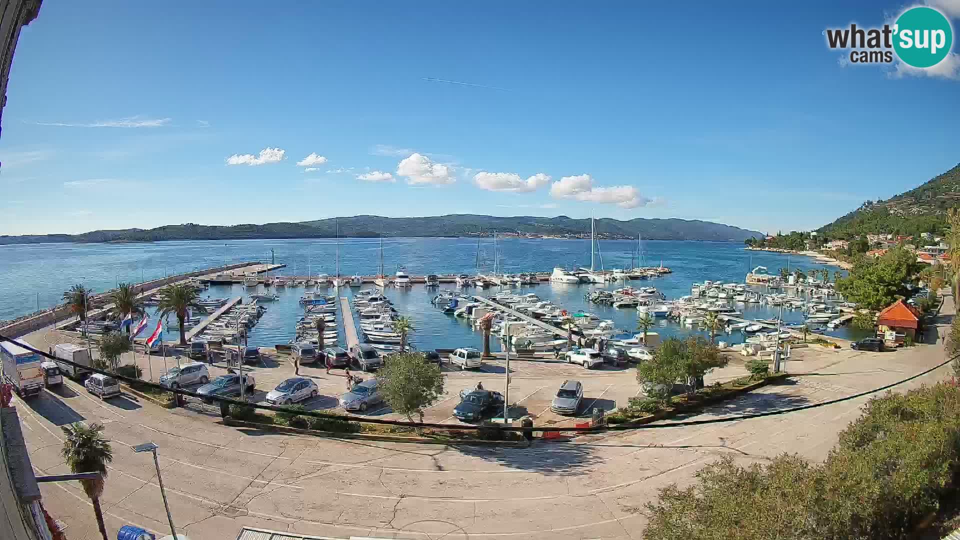 Webcam Orebić Riva – Ferry to Korčula Live