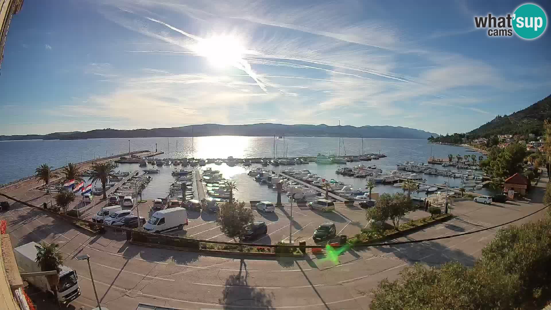 Webcam Orebić Riva – Ferry to Korčula Live