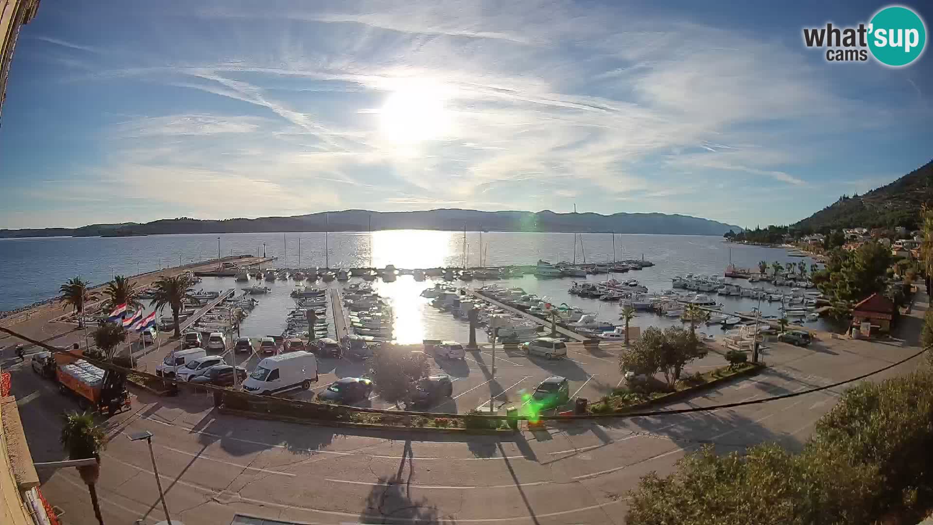 Webcam Orebić Riva – Ferry vers Korčula en direct