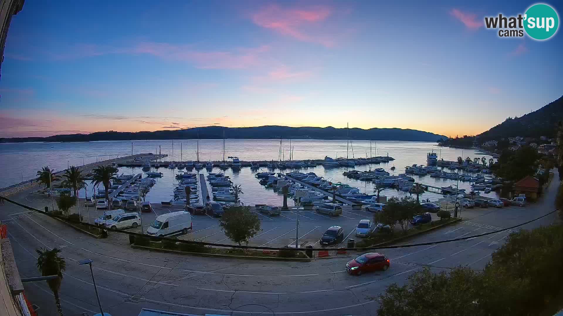 Webcam Orebić Riva – Ferry vers Korčula en direct