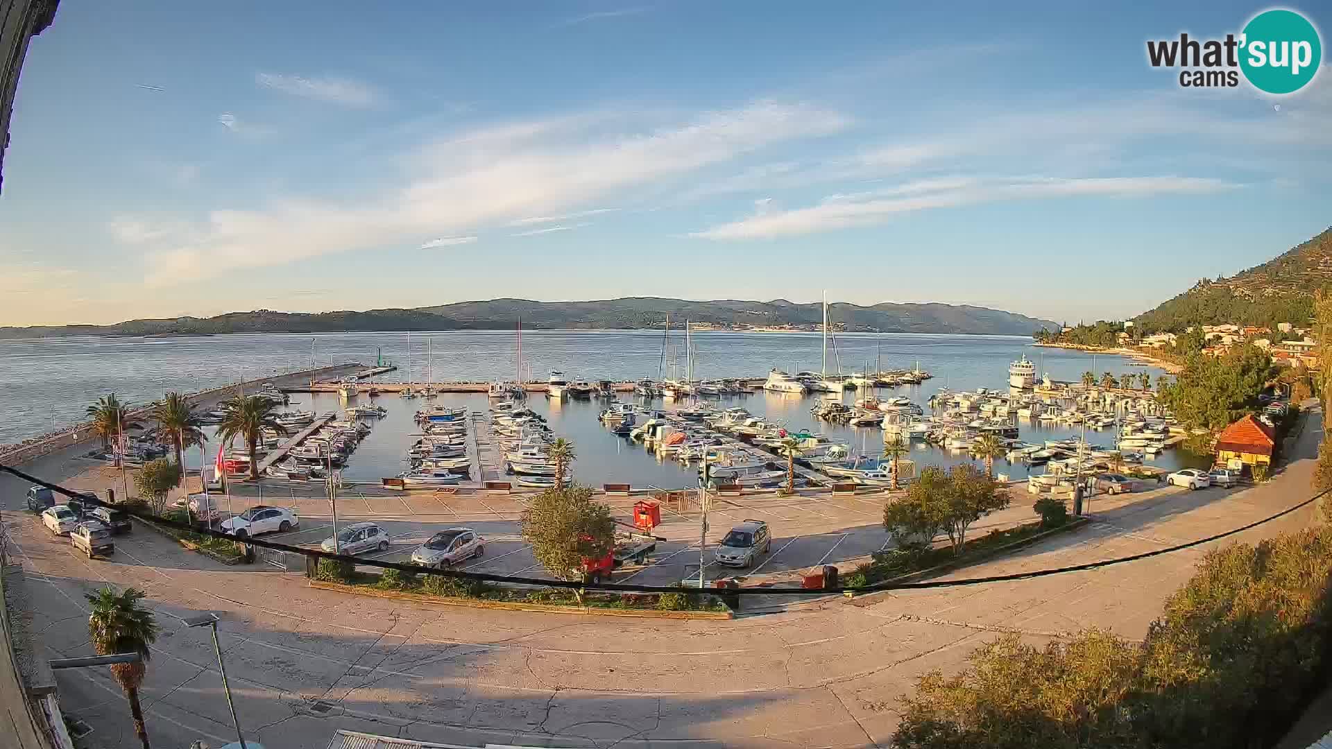 Web kamera Orebić Riva – Trajekt za Korčulu uživo