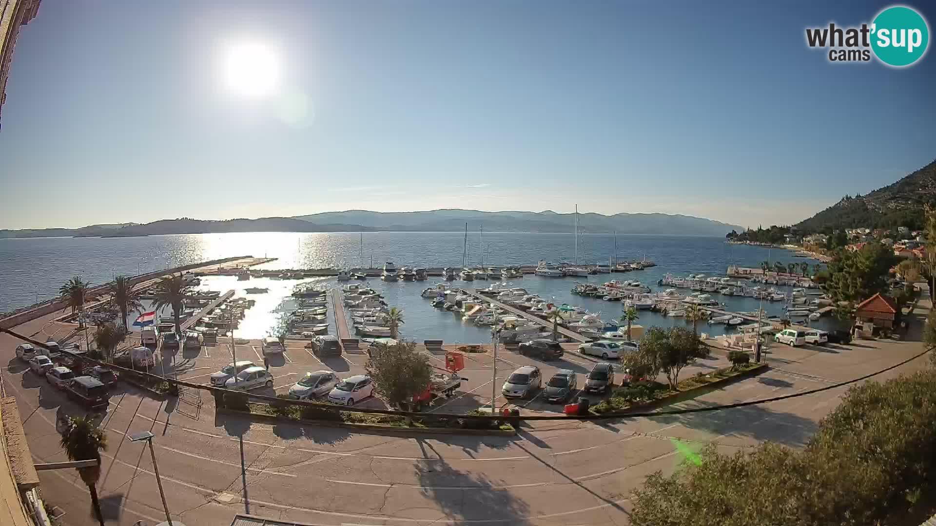 Webcam Orebić Riva – Ferry to Korčula Live