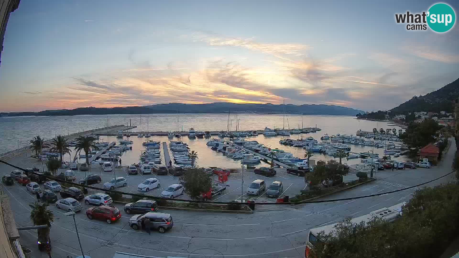 Webcam Orebić Riva – Ferry vers Korčula en direct