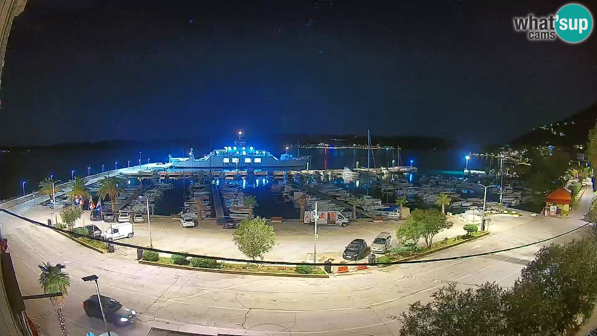 Webcam Orebić Uferpromenade – Fähre nach Korčula Live