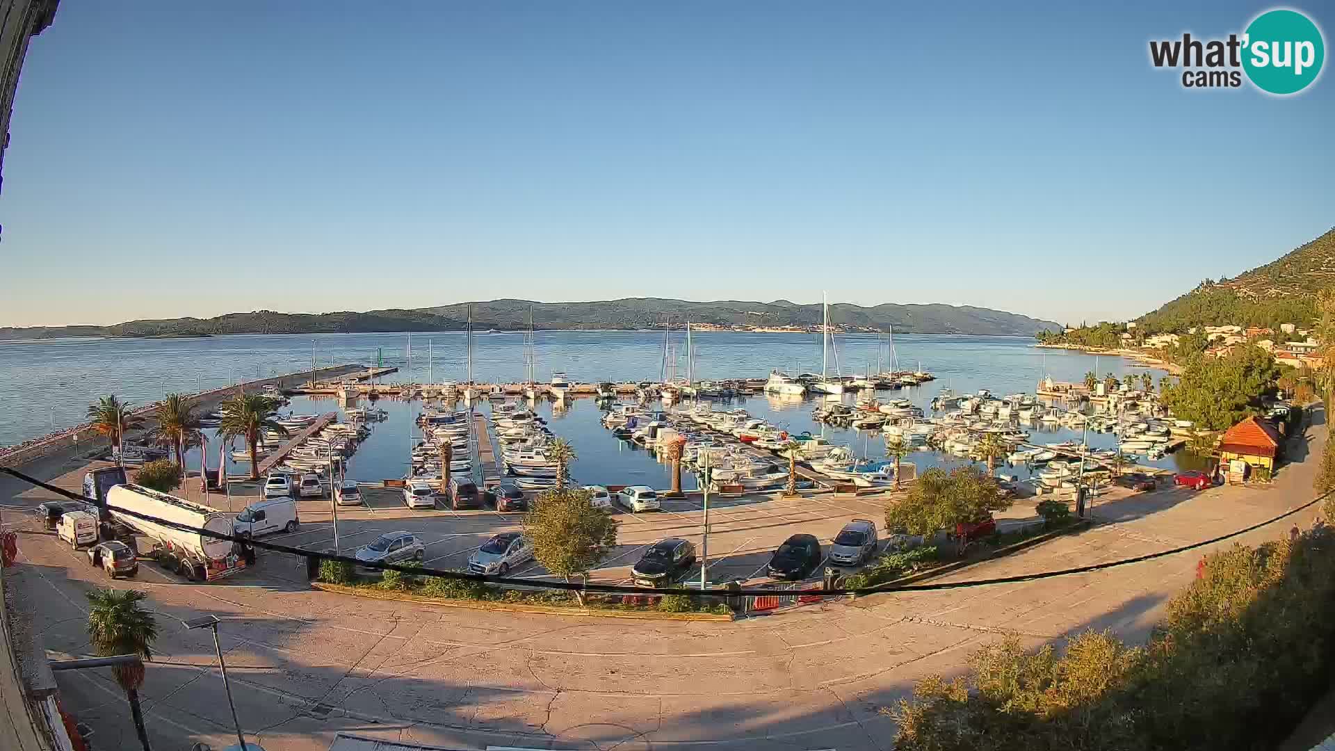 Webcam Orebić Uferpromenade – Fähre nach Korčula Live