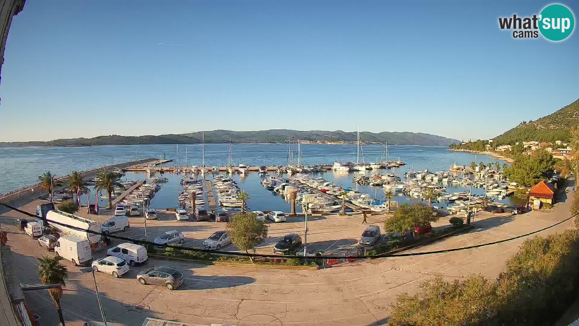 Webcam Orebić Riva – Ferry to Korčula Live