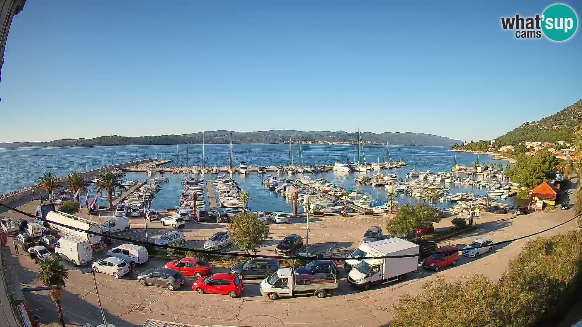 Webcam Orebić Riva – Ferry to Korčula Live