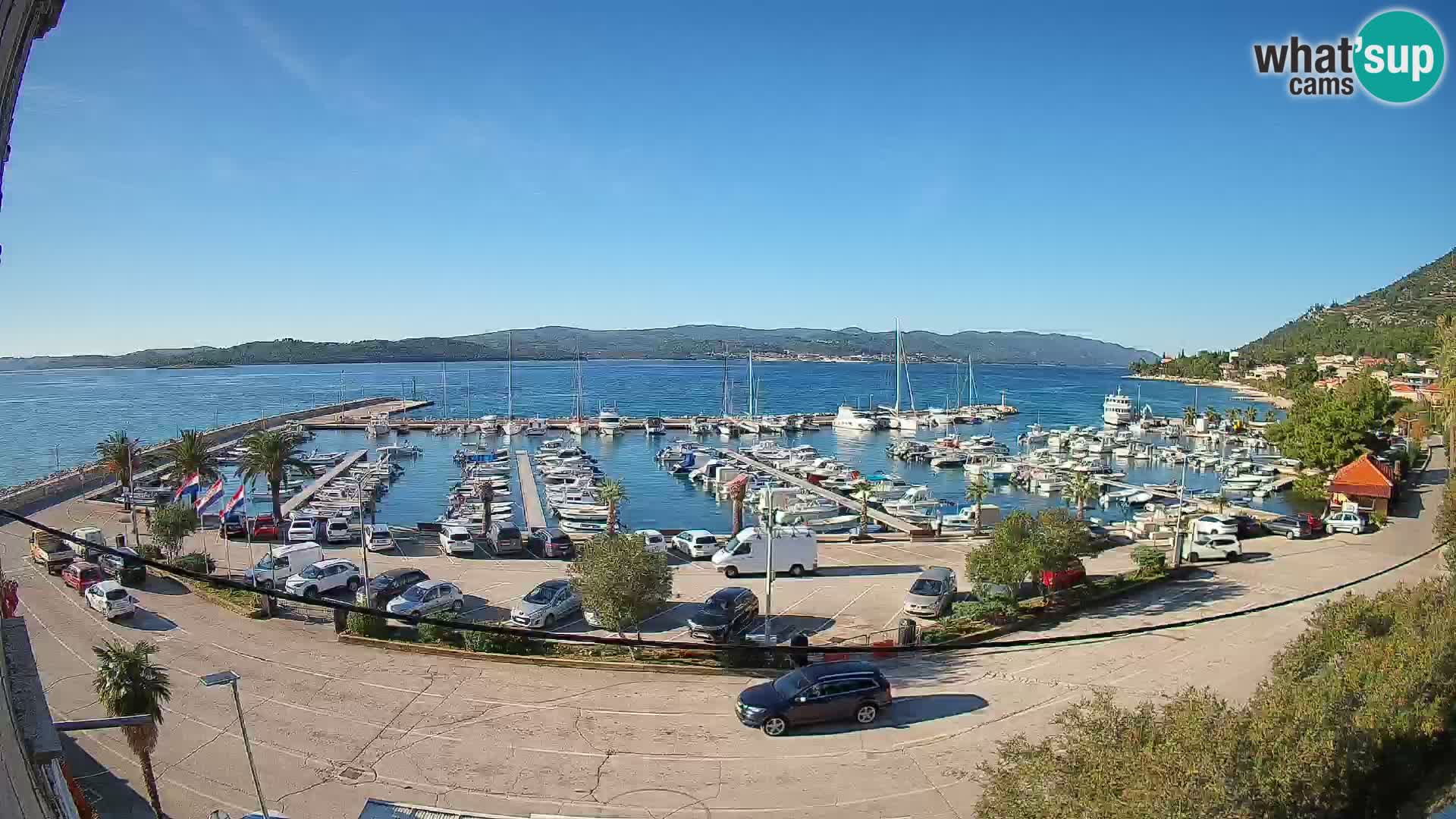 Web kamera Orebić Riva – Trajekt za Korčulu uživo