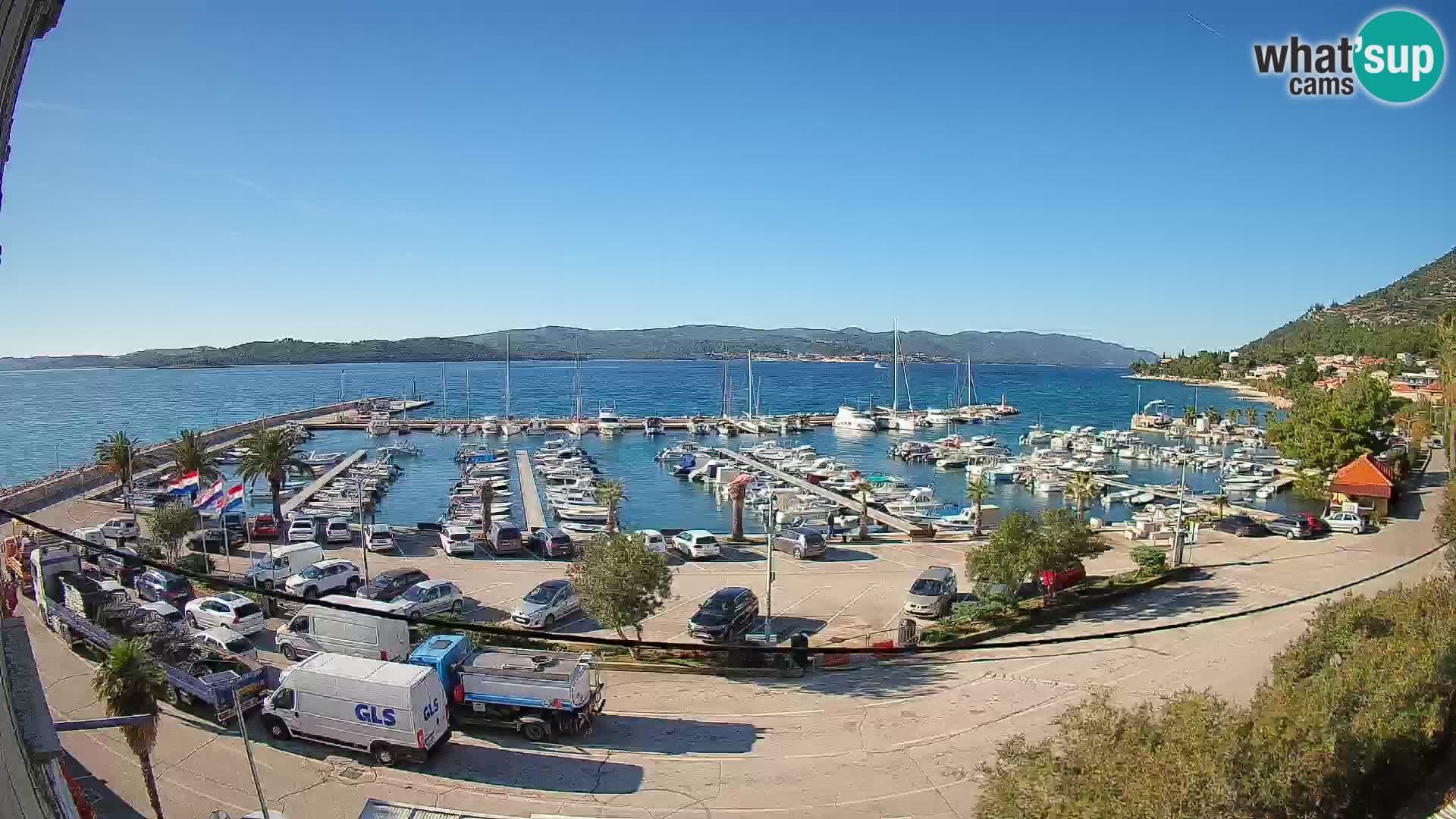 Webcam Orebić Riva – Ferry a Korčula en vivo