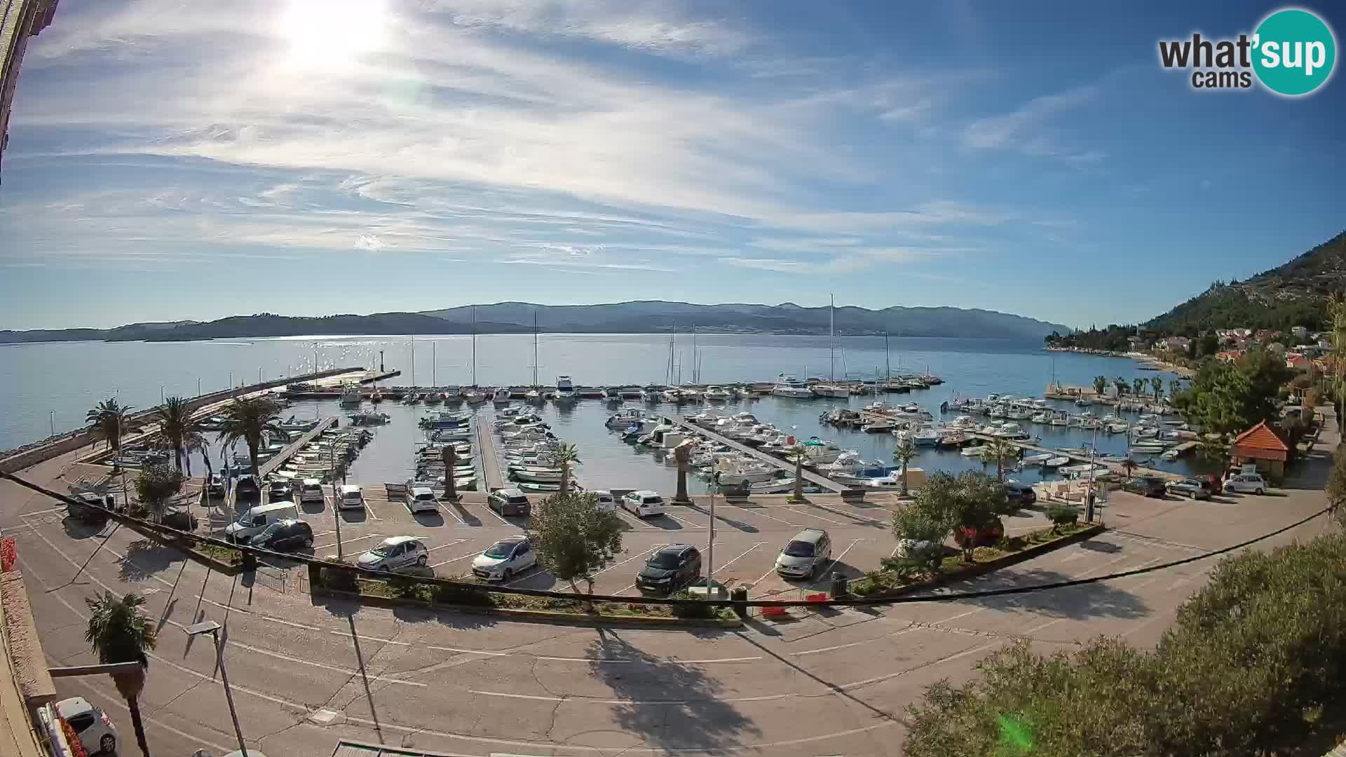 Webcam Orebić Riva – Ferry to Korčula Live