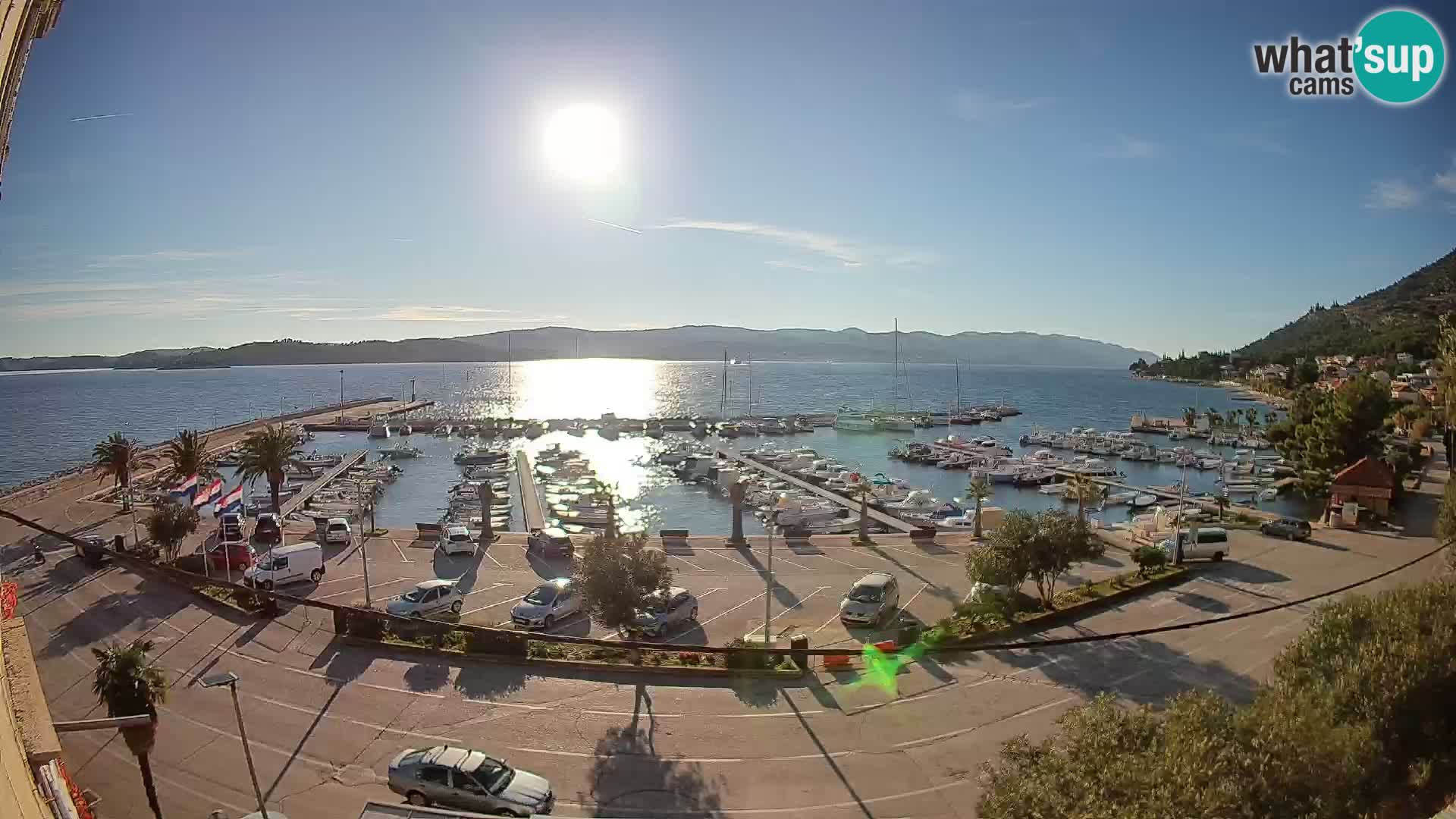Webcam Orebić Riva – Ferry to Korčula Live