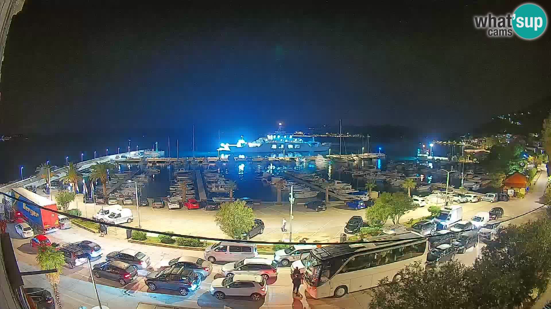 Webcam Orebić Uferpromenade – Fähre nach Korčula Live